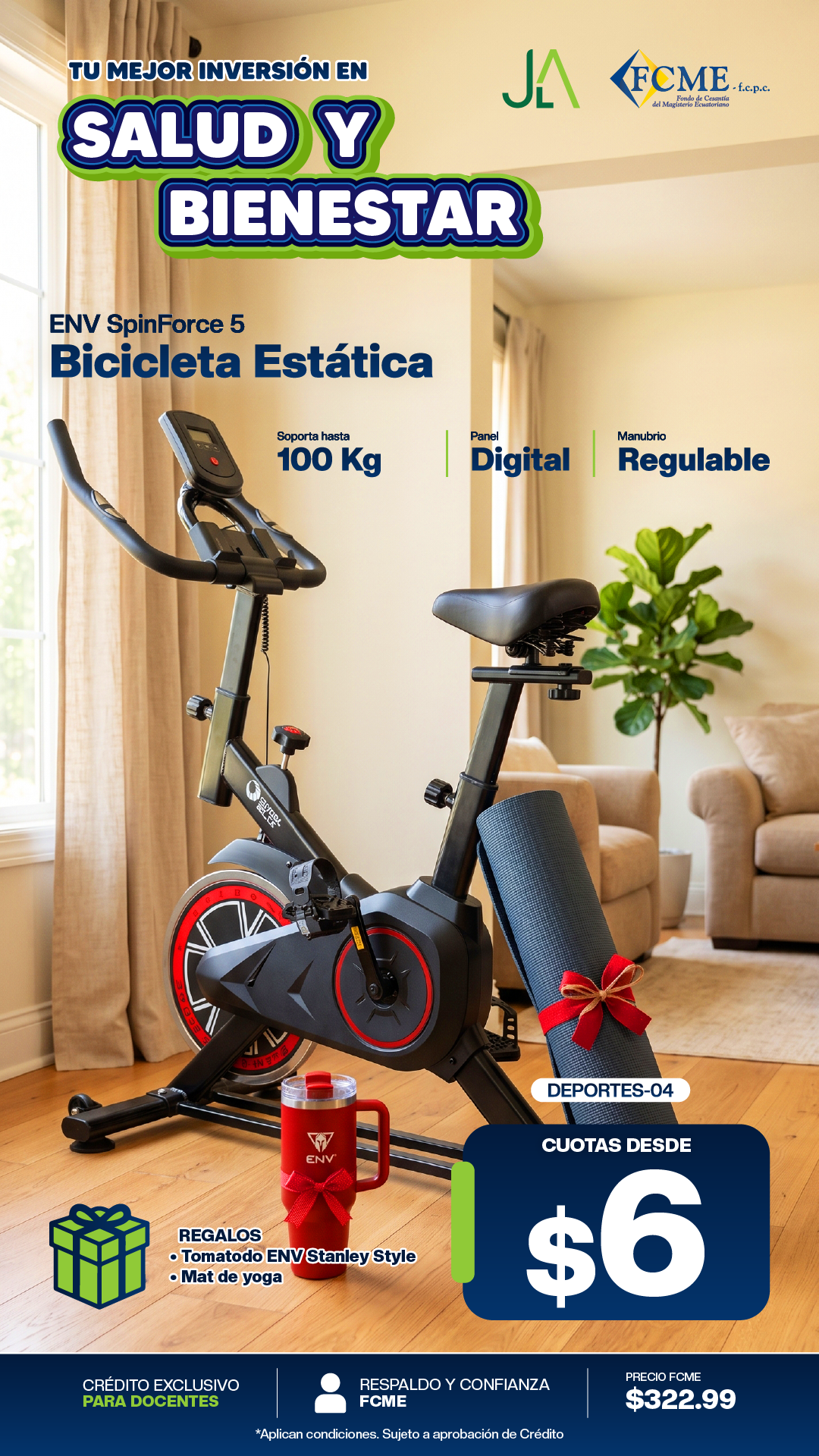 Bicicleta Estática ENV SpinForce 5